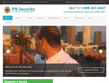 Tablet Screenshot of pnsecurity.com